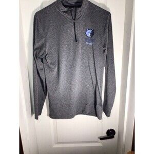Memphis Grizzlies Pullover Mens Small Gray UNK Quarter Zip Lightweight